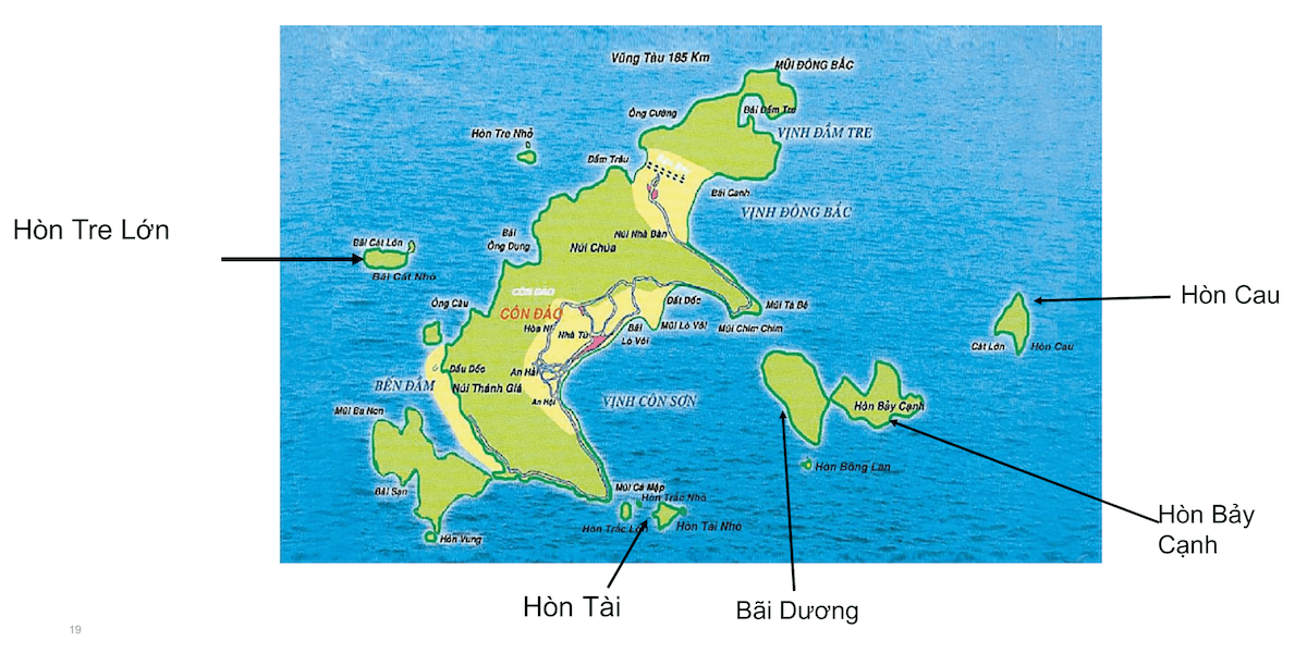 Con Dao National Park map
